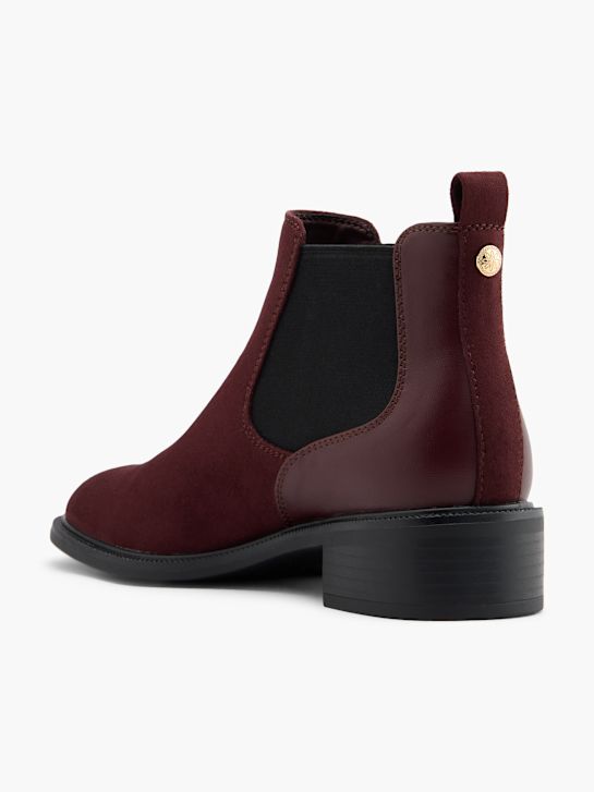 graceland heeled chelsea boot bordeaux deichmann