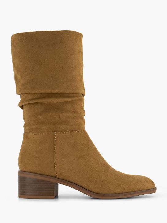 graceland knee high boot brown deichmann