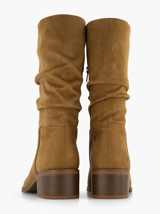 graceland knee high boot brown deichmann