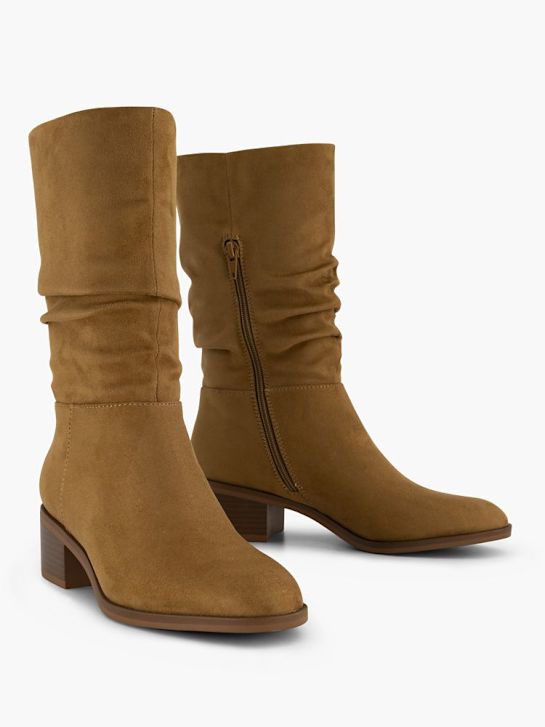 graceland knee high boot brown deichmann