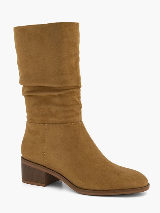 graceland knee high boot brown deichmann