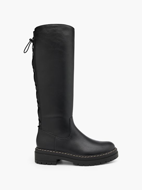 graceland knee high boot black deichmann