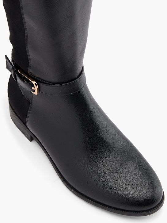 graceland knee high boot black deichmann