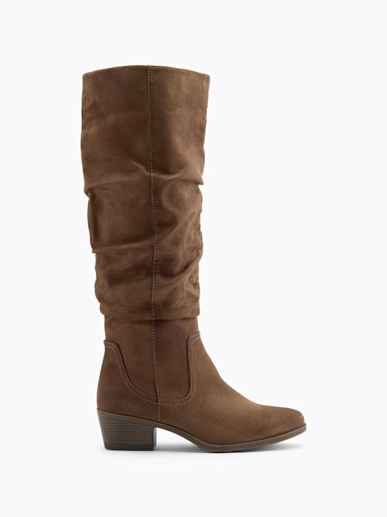 graceland knee high boot brown deichmann