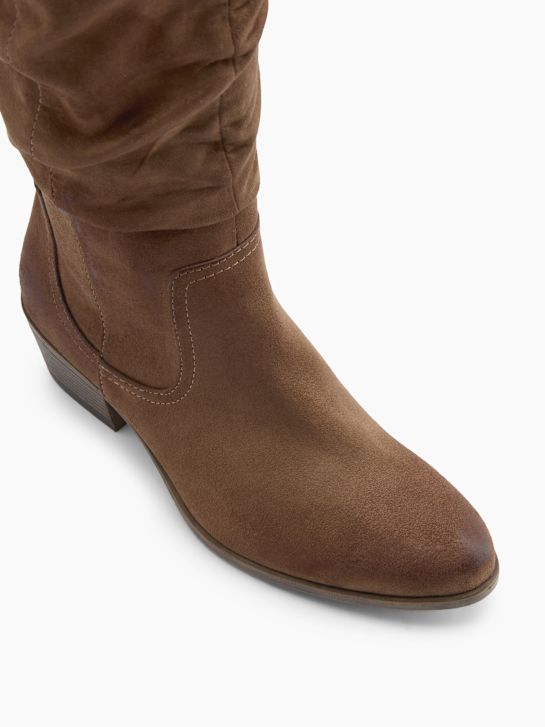 graceland knee high boot brown deichmann