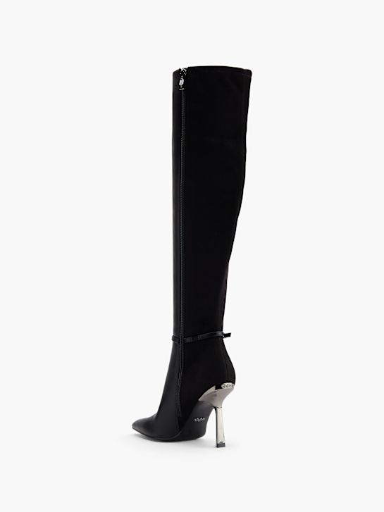 buffalo knee high boot black deichmann