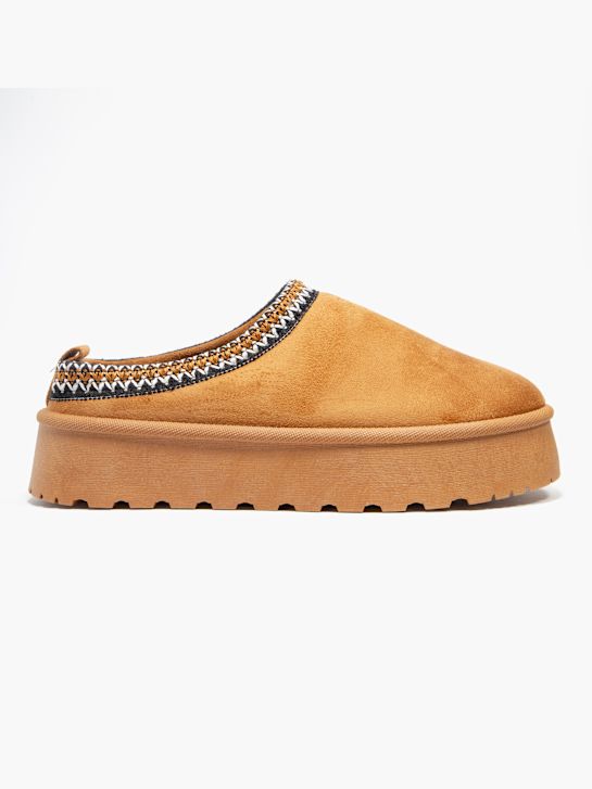 graceland closed-back slipper brown deichmann