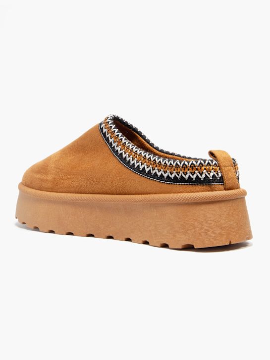 graceland closed-back slipper brown deichmann