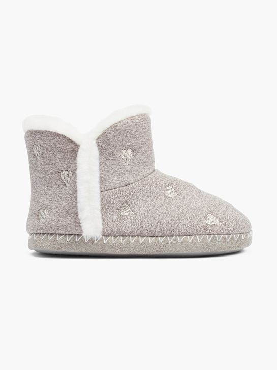 casa mia closed-back slipper grey deichmann