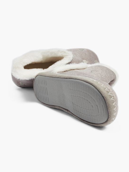 casa mia closed-back slipper grey deichmann