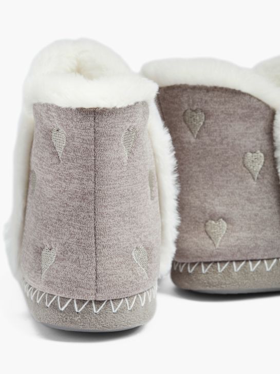 casa mia closed-back slipper grey deichmann