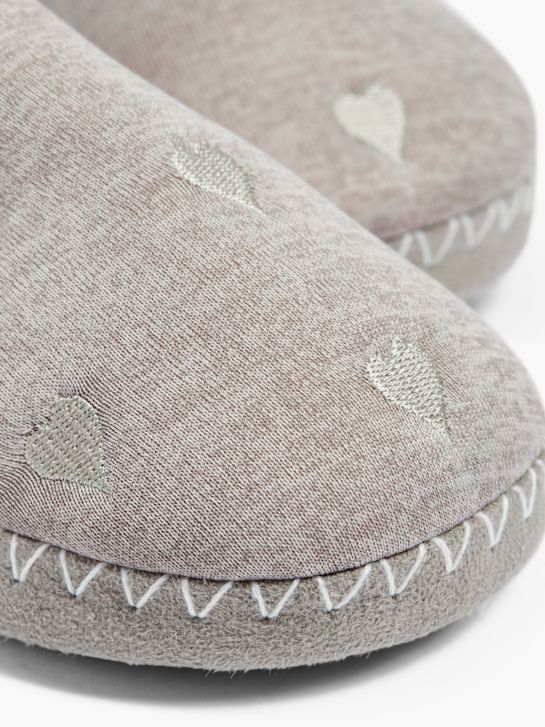 casa mia closed-back slipper grey deichmann