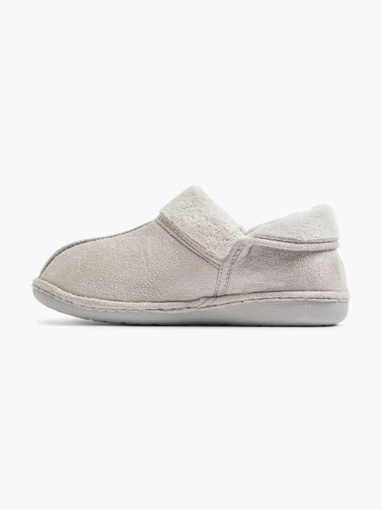 casa mia closed-back slipper grey deichmann