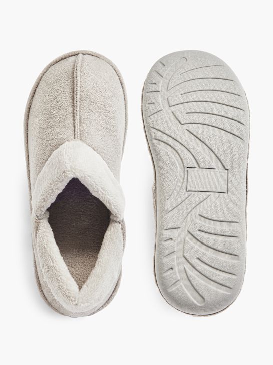 casa mia closed-back slipper grey deichmann