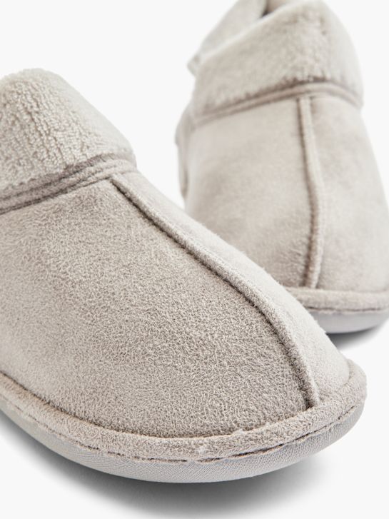casa mia closed-back slipper grey deichmann