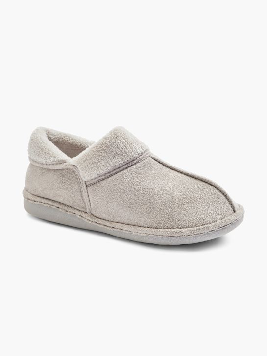 casa mia closed-back slipper grey deichmann