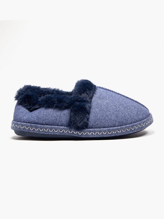 casa mia closed-back slipper blue deichmann