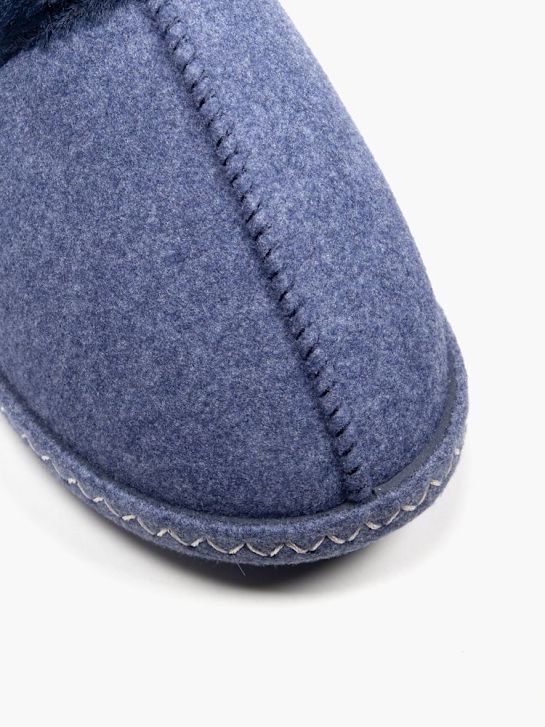 casa mia closed-back slipper blue deichmann