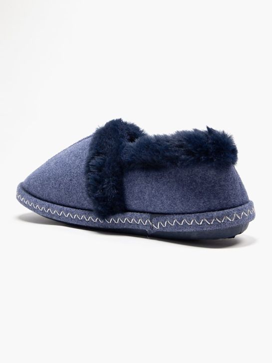 casa mia closed-back slipper blue deichmann