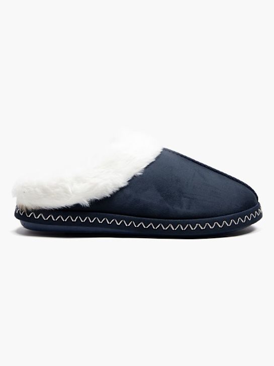 casa mia closed-back slipper blue deichmann