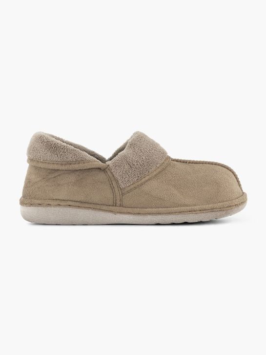 deichmann closed-back slipper taupe deichmann