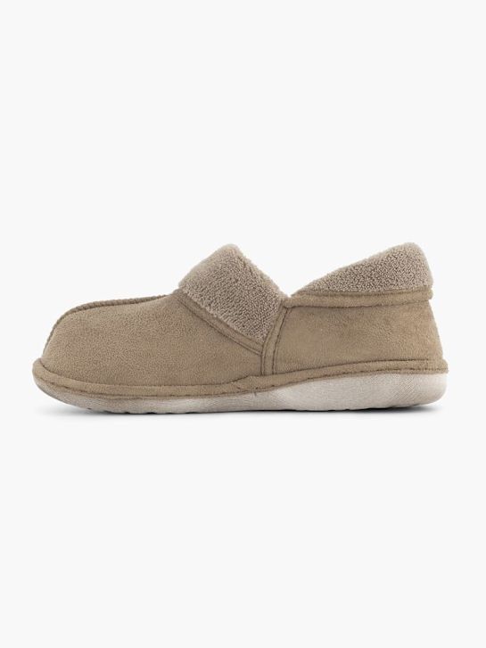 deichmann closed-back slipper taupe deichmann