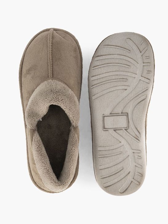 deichmann closed-back slipper taupe deichmann