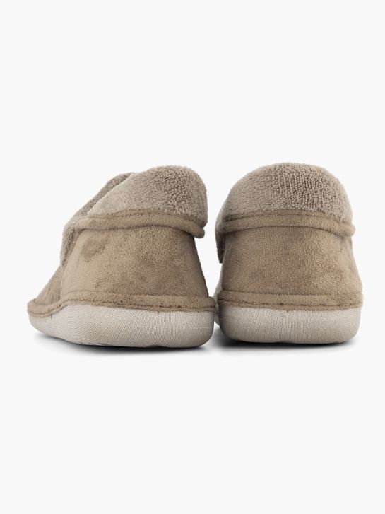 deichmann closed-back slipper taupe deichmann