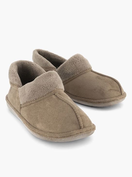 deichmann closed-back slipper taupe deichmann