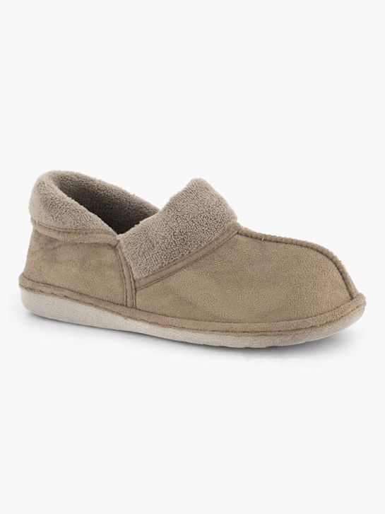deichmann closed-back slipper taupe deichmann