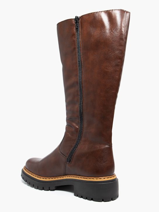 rieker knee high boot brown deichmann
