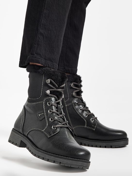 easy street laced ankle boot black deichmann