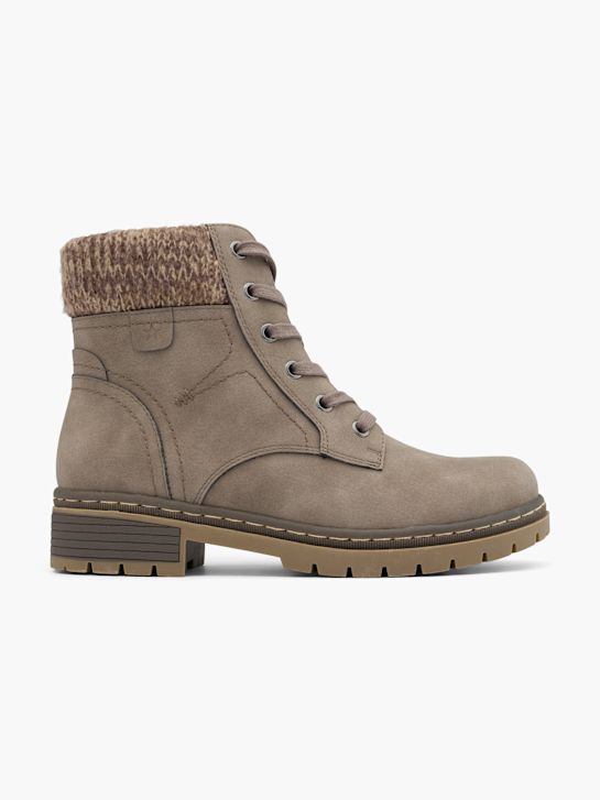easy street lace-up boot taupe deichmann