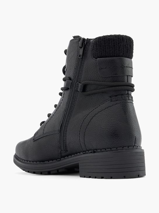 easy street lace-up boot black deichmann
