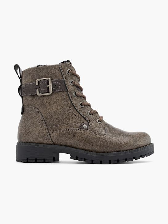 easy street lace-up boot brown deichmann