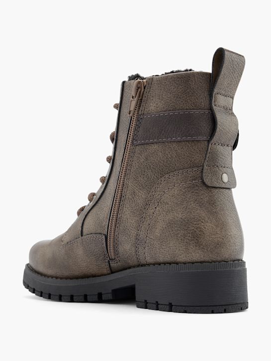 easy street lace-up boot brown deichmann