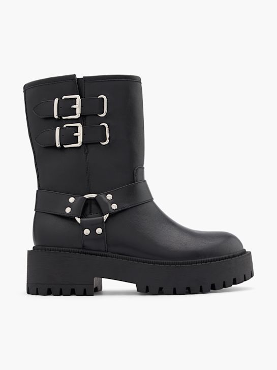 catwalk biker boot black deichmann