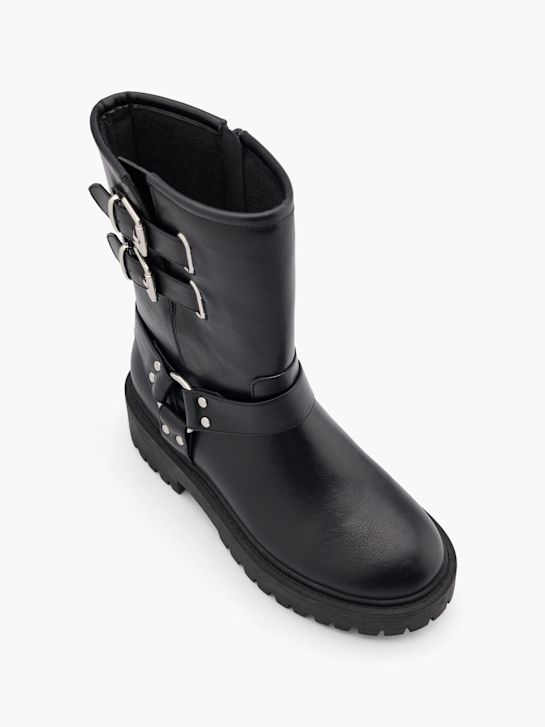 catwalk biker boot black deichmann