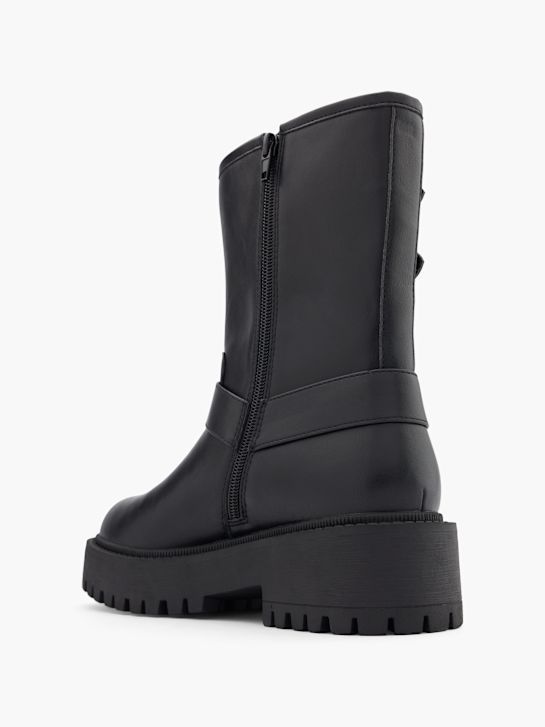 catwalk biker boot black deichmann