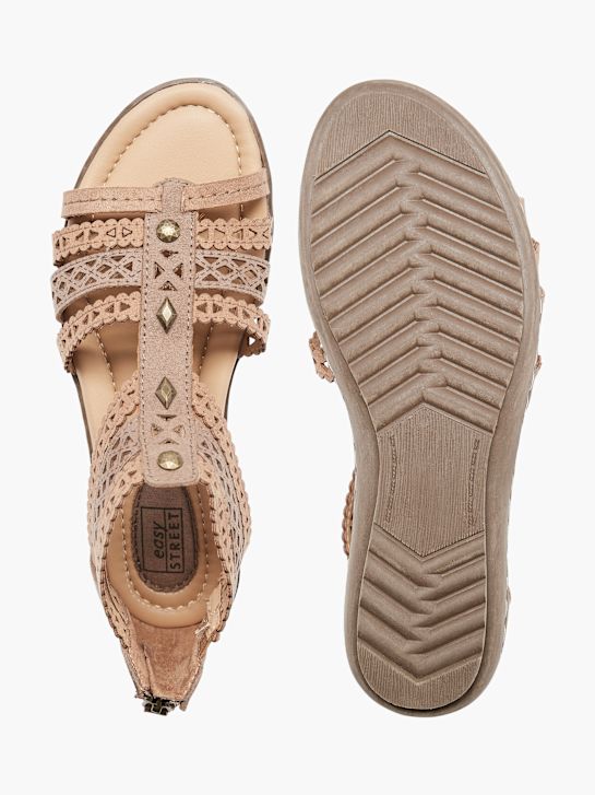easy street sandal brown deichmann
