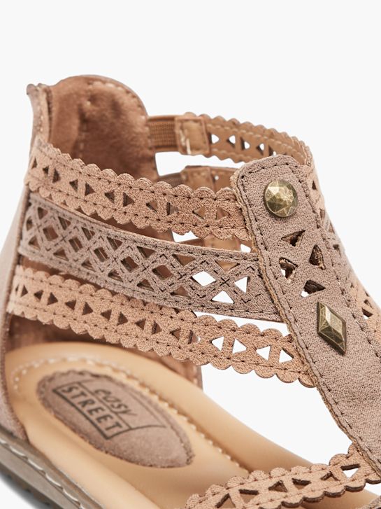 easy street sandal brown deichmann