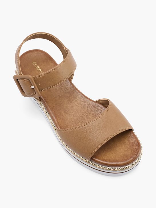 graceland sandal cognac deichmann