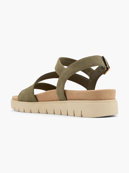 graceland sandal khaki deichmann