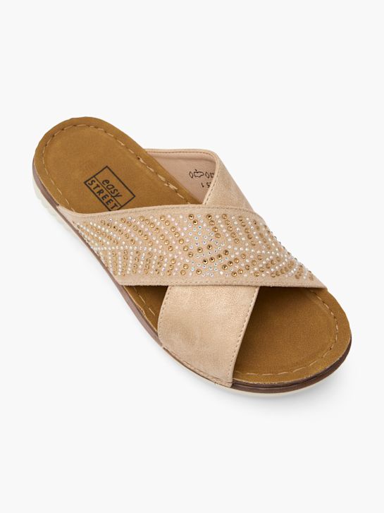 easy street footbed sandal beige deichmann