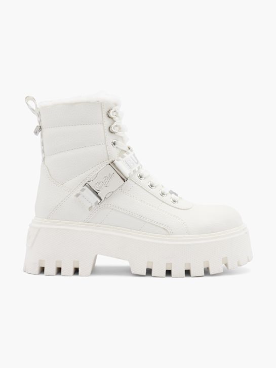 buffalo lace-up boot white deichmann