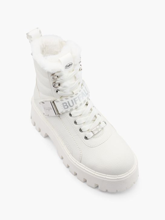 buffalo lace-up boot white deichmann