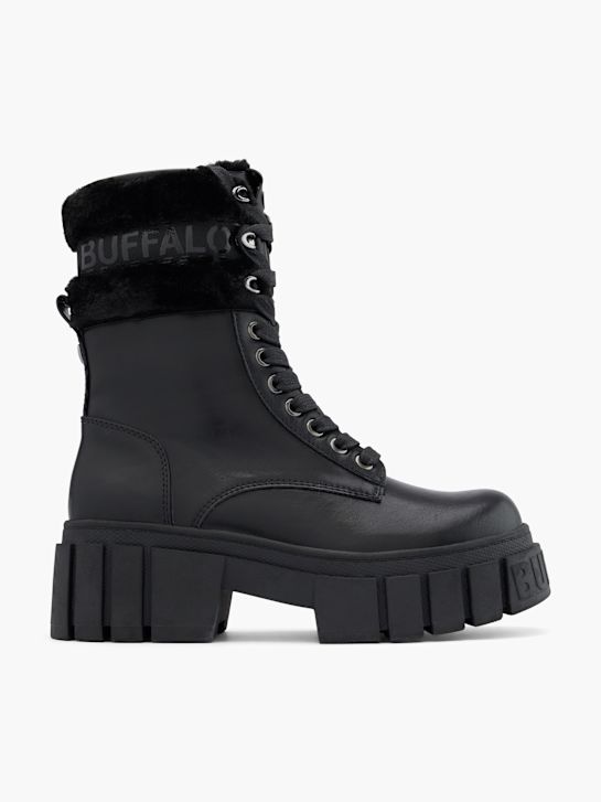 buffalo lace-up boot black deichmann