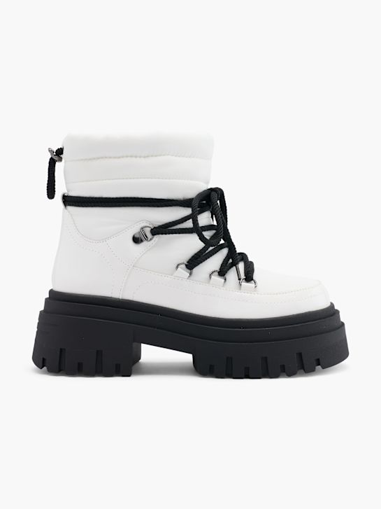 catwalk lace-up boot white deichmann
