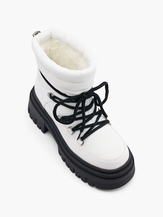 catwalk lace-up boot white deichmann