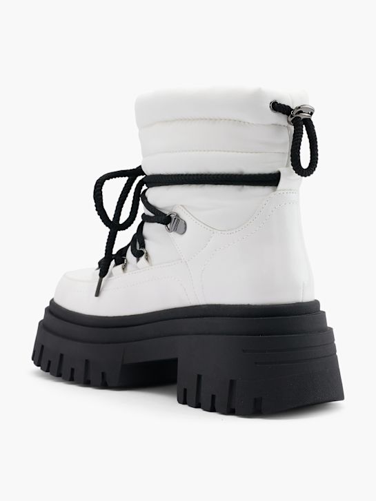 catwalk lace-up boot white deichmann